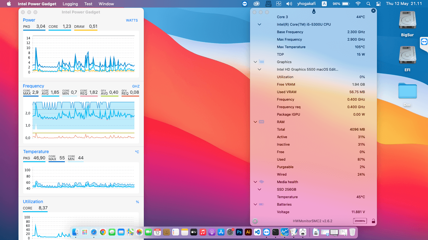 Lenovo Thinkpad X250 12th Dual Battery [Broadwell   Intel HD 5500 + PS2 SMBUS]   OpenCore 3